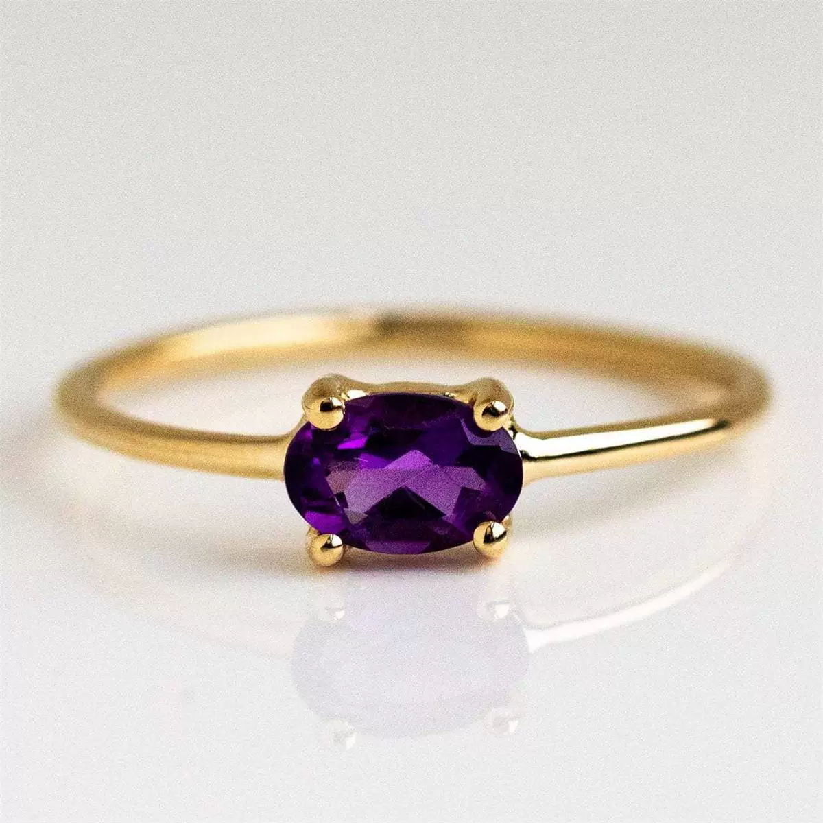 Wholesale Women's Eggshaped Colorful Diamond Zircon Ring Goldplated Brass Jewelry - Image 8