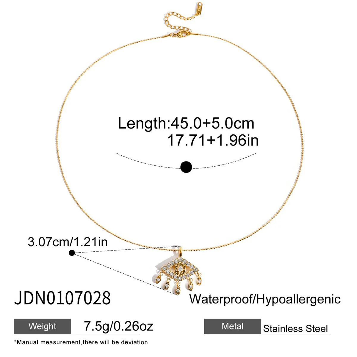 Wholesale Women's Electroplated Geometric Stainless Steel And Titanium Steel Necklace Regular Chain Sweater Chain Accessories - Image 12