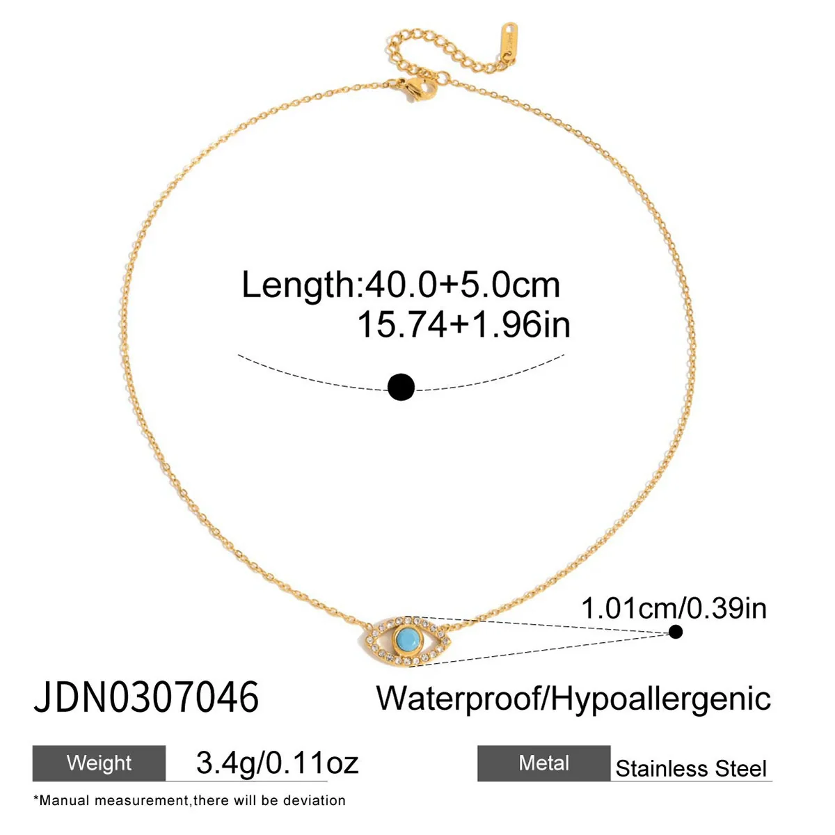 Wholesale Women's Electroplated Geometric Stainless Steel And Titanium Steel Necklace Regular Chain Sweater Chain Accessories - Image 14