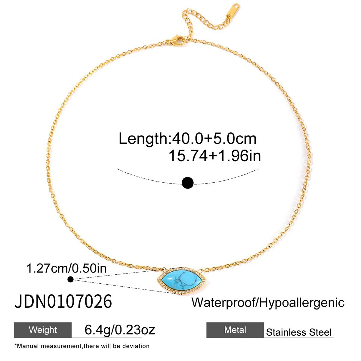 Wholesale Women's Electroplated Geometric Stainless Steel And Titanium Steel Necklace Regular Chain Sweater Chain Accessories - Image 15