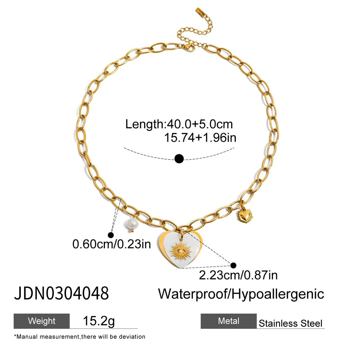 Wholesale Women's Electroplated Geometric Stainless Steel And Titanium Steel Necklace Regular Chain Sweater Chain Accessories - Image 16