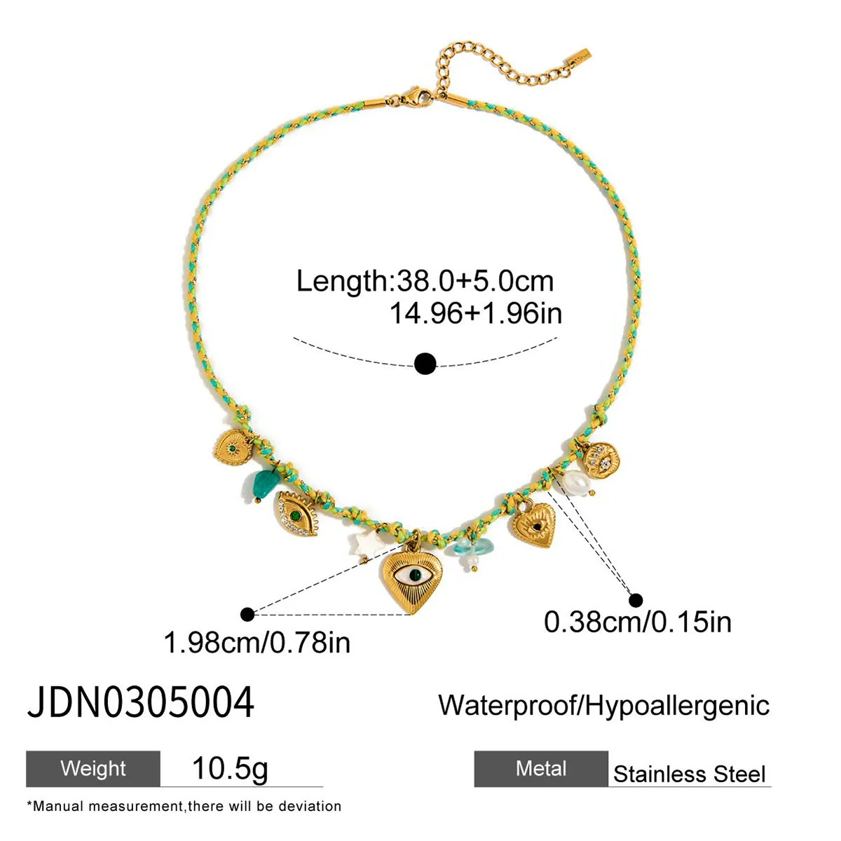 Wholesale Women's Electroplated Geometric Stainless Steel And Titanium Steel Necklace Regular Chain Sweater Chain Accessories - Image 6