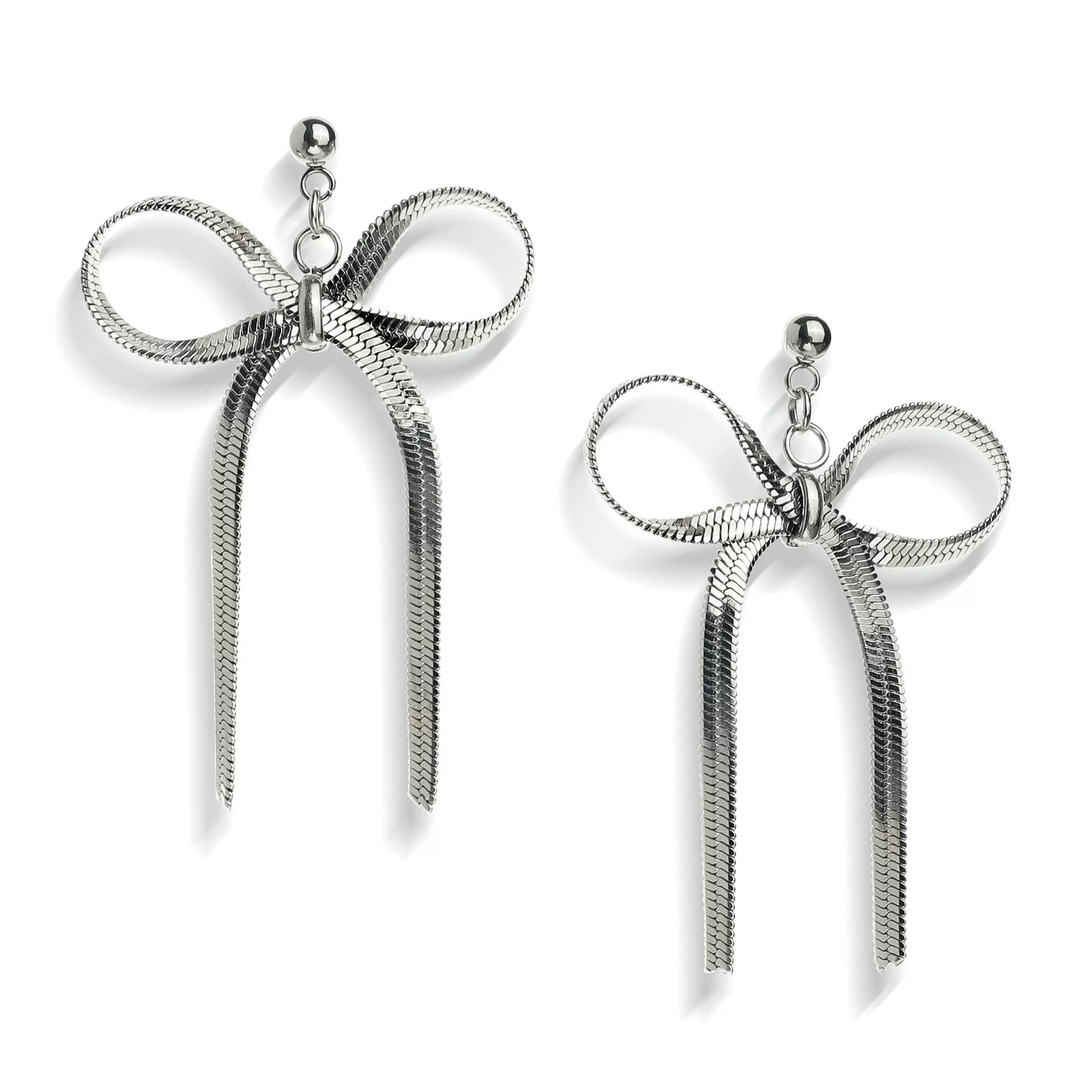 Wholesale Women's Electroplated Real Gold Bow Earrings Made Of Titanium Steel And Stainless Steel - Image 8