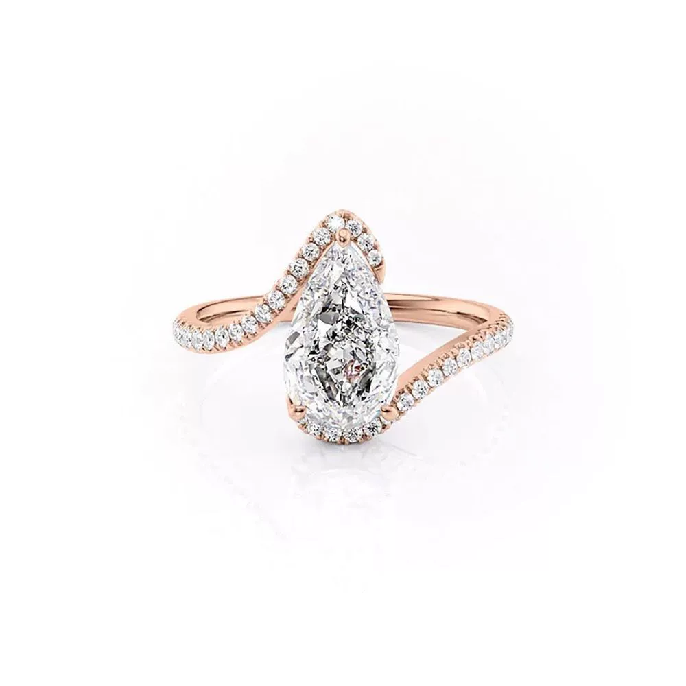 Wholesale Women's Engagement Wedding Ring Copper Geometric Microinlaid Zircon - Image 10