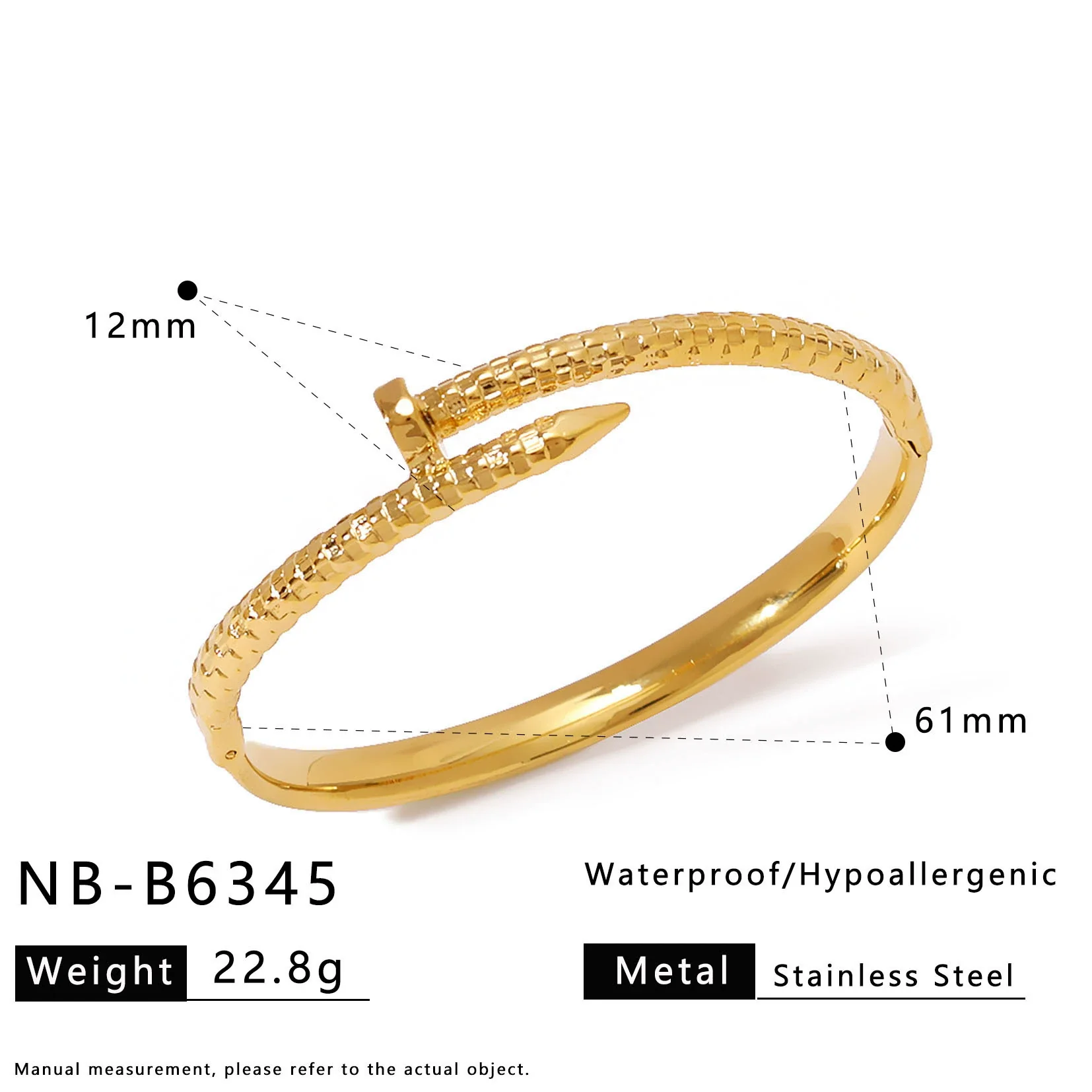 Wholesale Women's Exquisite Light Luxury Highend Electroplated Stainless Steel And 18K Heart Shape And Geometric Bracelet With Inlaid Zircon Design - Image 9
