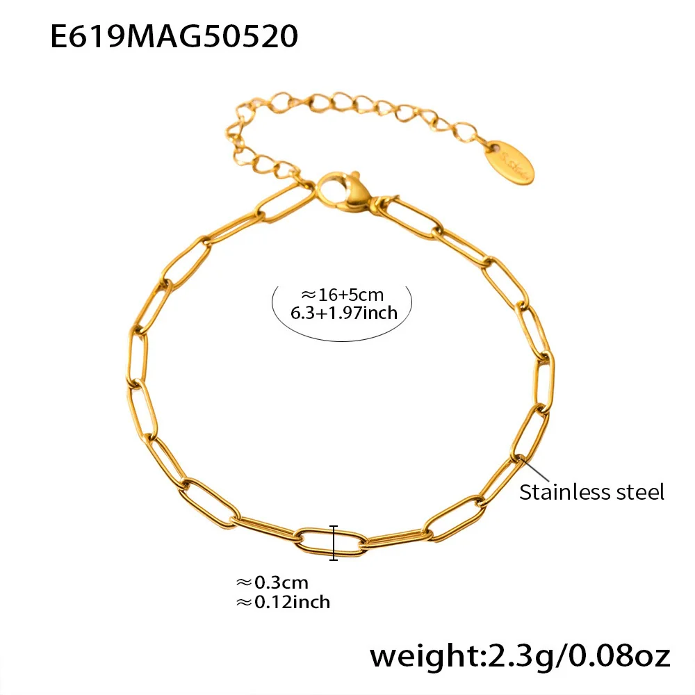 Wholesale Women's Fashion Electroplated Stainless Steel Geometric Ferris Wheel Enamel Glaze Bracelet Luxury Jewelry - Image 16