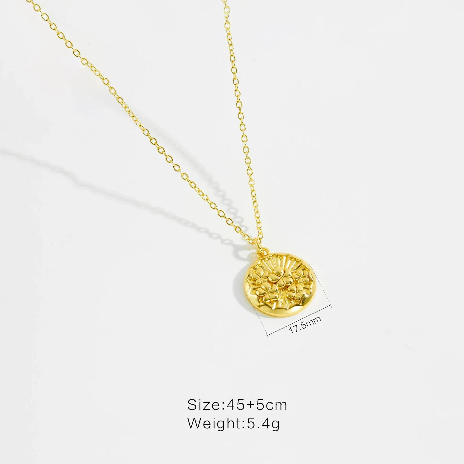 Wholesale Women's Fashion Geometric Copper Pendant Clavicle Chain With Platinum And 18K Gold Electroplating - Image 2