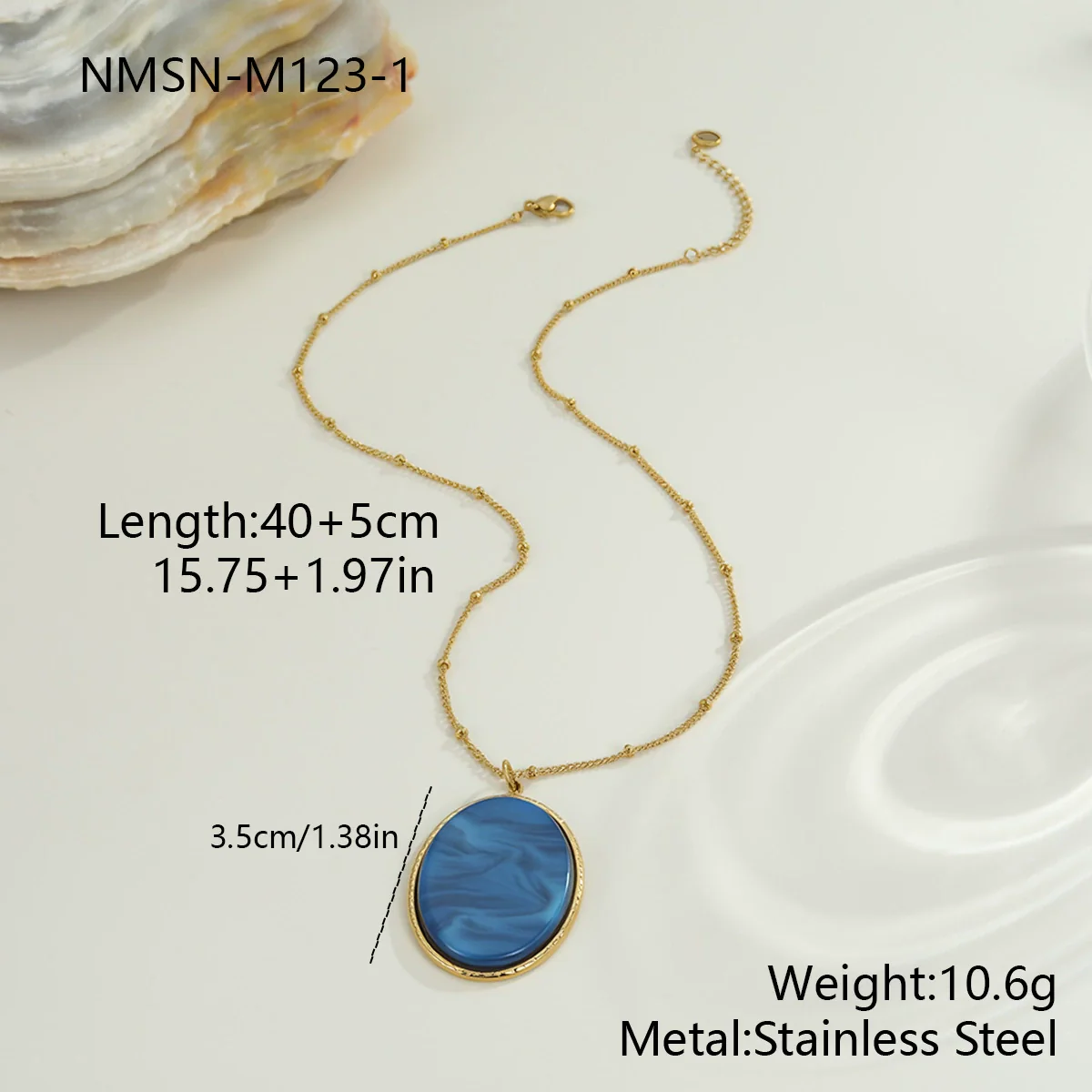 Wholesale Women's Fashion Jewelry Stainless Steel Geometric Leopard Print Electroplated Pendant Necklace And Earrings - Image 10