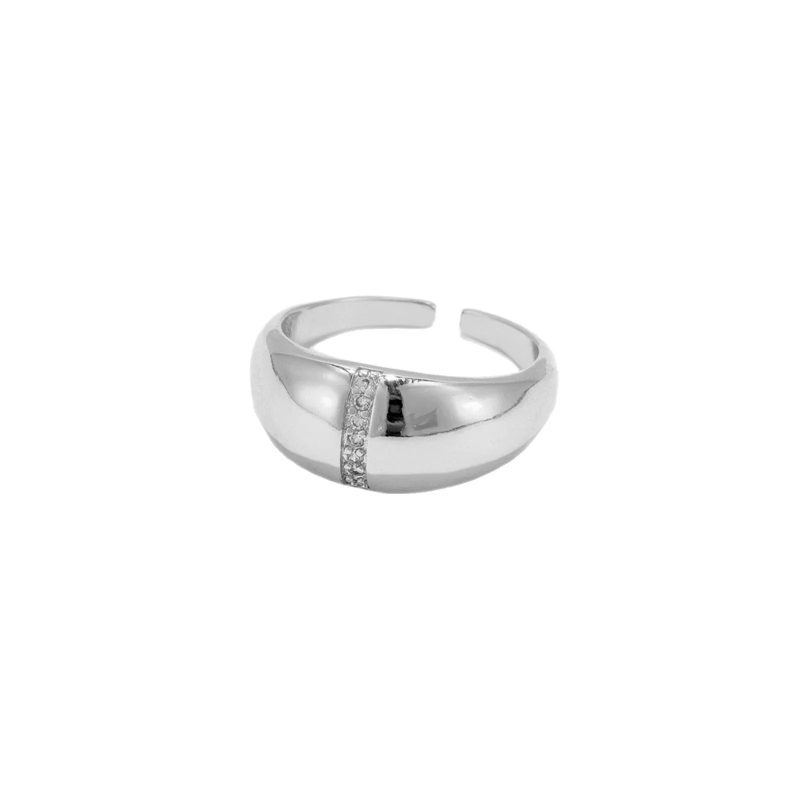 Wholesale Women's Fashion Open Ring Copper Geometric Electroplated - Image 5