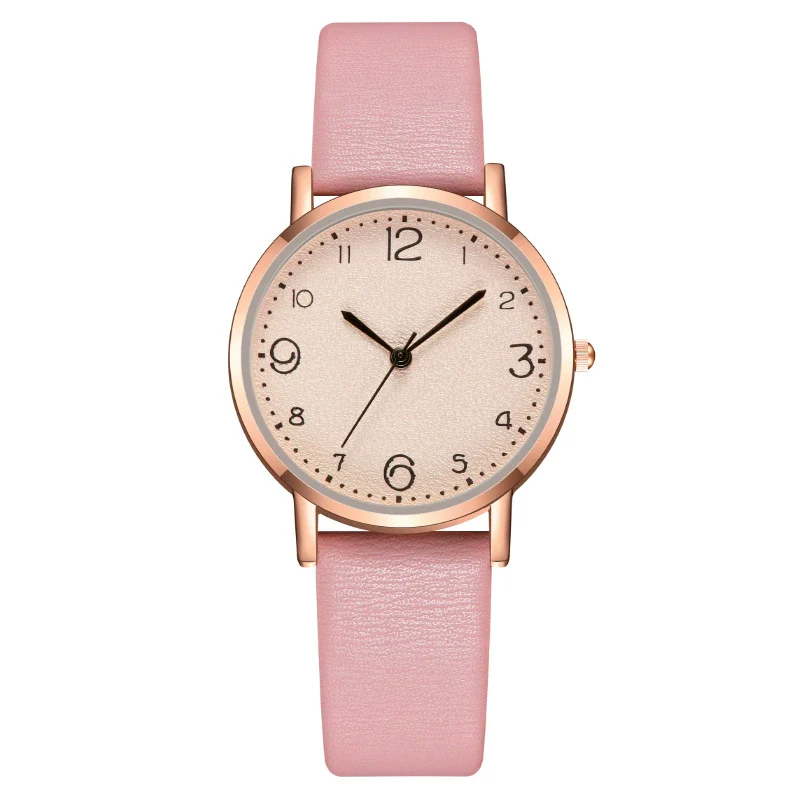 Wholesale Women's Fashion Quartz Watch With Alloy Case Leather Strap And Round Dial - Image 10