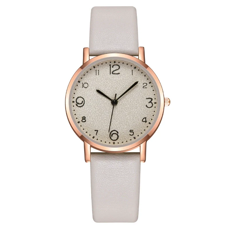 Wholesale Women's Fashion Quartz Watch With Alloy Case Leather Strap And Round Dial - Image 11