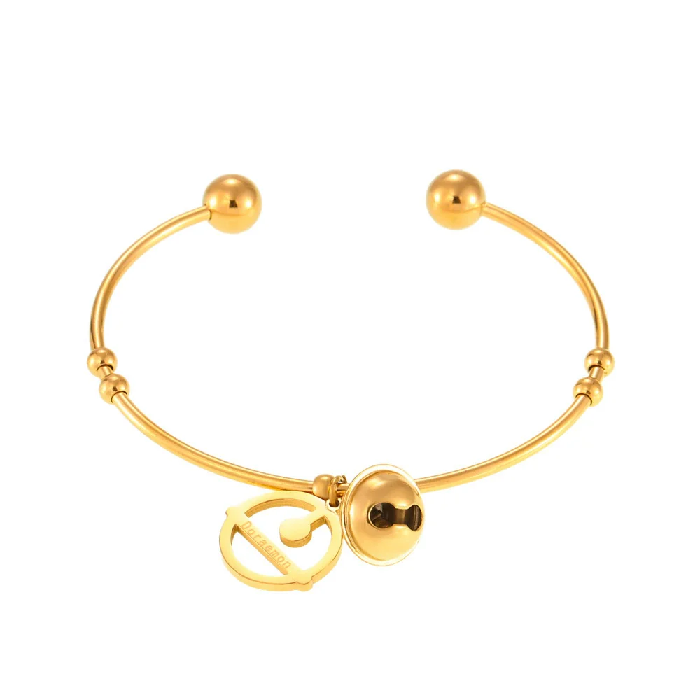 Wholesale Women's Ferris Wheel Fortune Bell Stainless Steel Goldplated Titanium Steel Electroplated Bracelet - Image 5