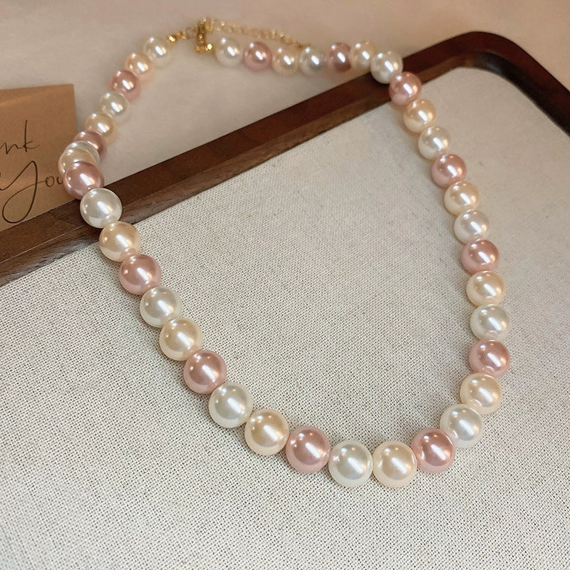 Wholesale Women's French Retro Light Luxury Clavicle Chain Set With Alloy Pendant And Imitation Pearls Electroplating - Image 22