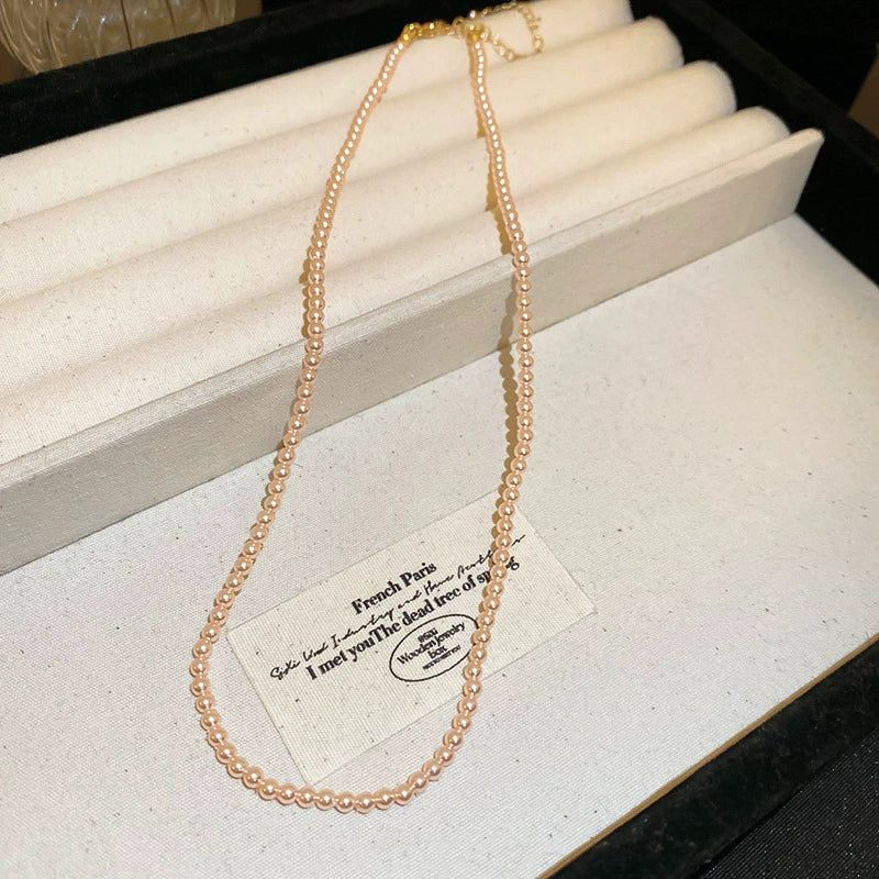 Wholesale Women's French Retro Light Luxury Clavicle Chain Set With Alloy Pendant And Imitation Pearls Electroplating - Image 23