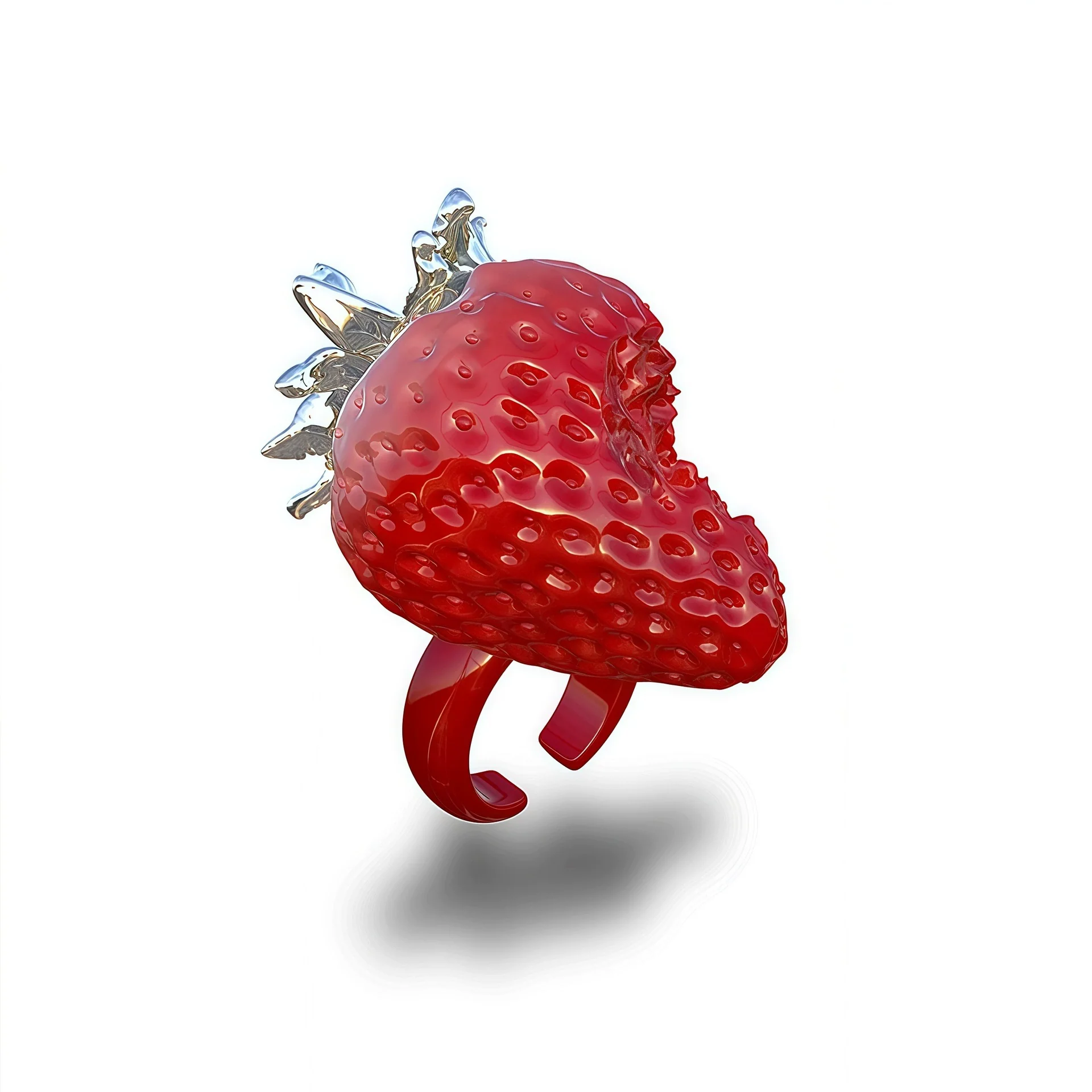 Wholesale Women's Fruit Shaped Copper Resin Electroplated Ochain Pendant Necklace - Image 11
