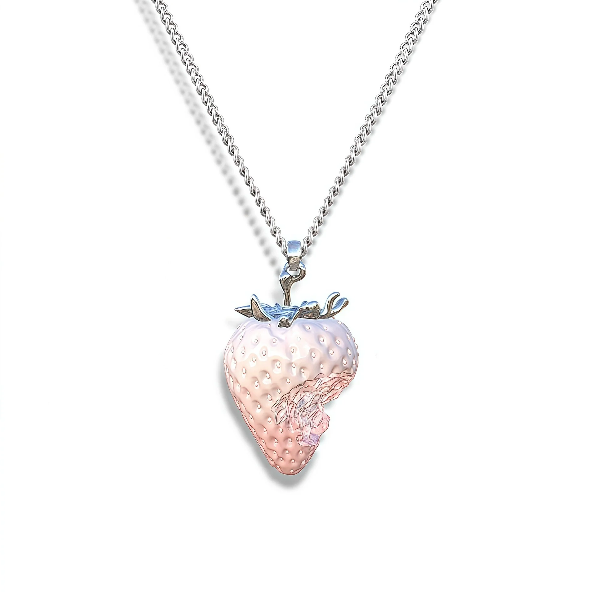 Wholesale Women's Fruit Shaped Copper Resin Electroplated Ochain Pendant Necklace - Image 6