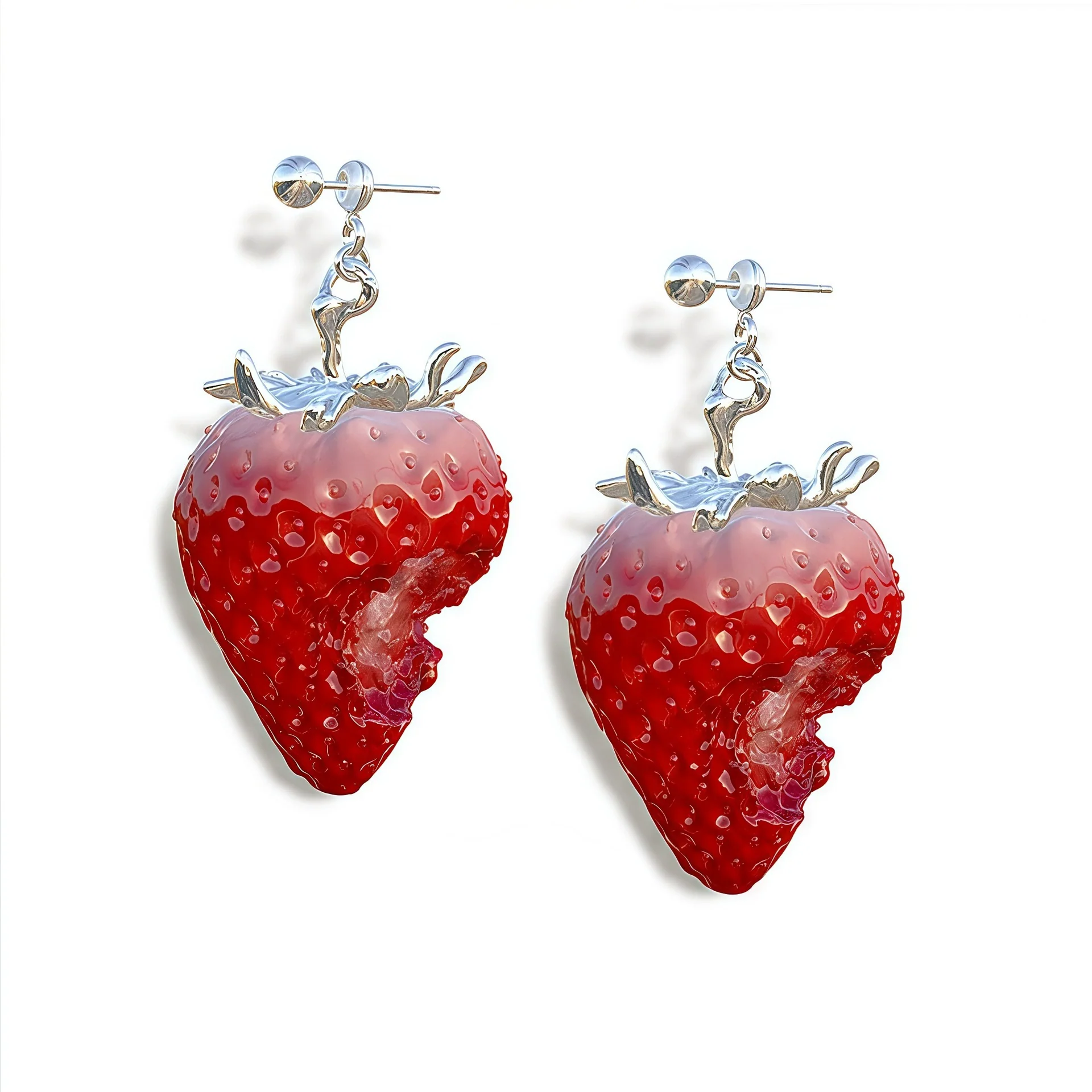 Wholesale Women's Fruit Shaped Copper Resin Electroplated Ochain Pendant Necklace - Image 9