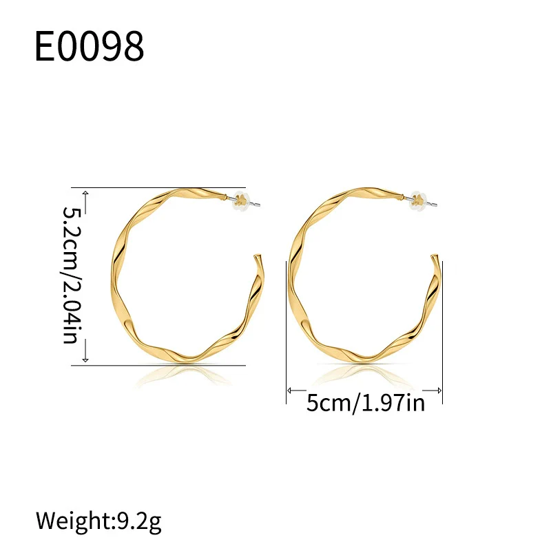 Wholesale Women's Geometric Copper Earrings With Electroplating - Image 6