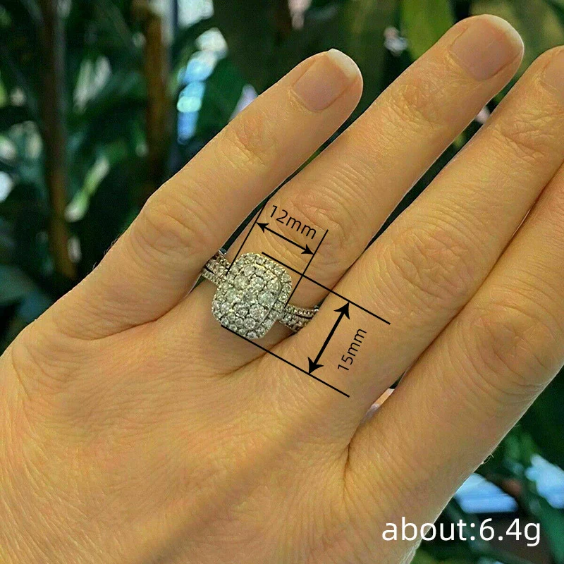 Wholesale Women's Geometric Copper Ring With Zirconia For Fashionable And Elegant Jewelry - Image 4
