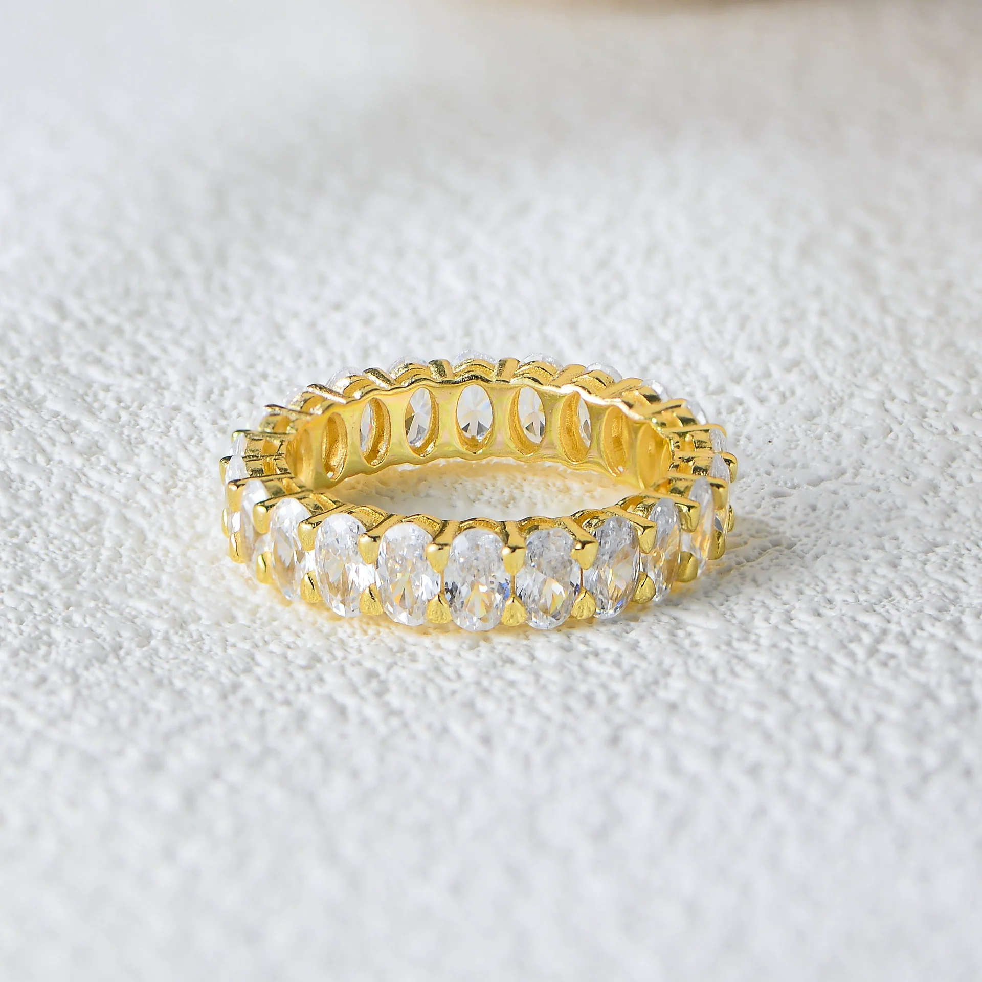 Wholesale Women's Geometric Diamond S925 Sterling Silver Ring - Image 2