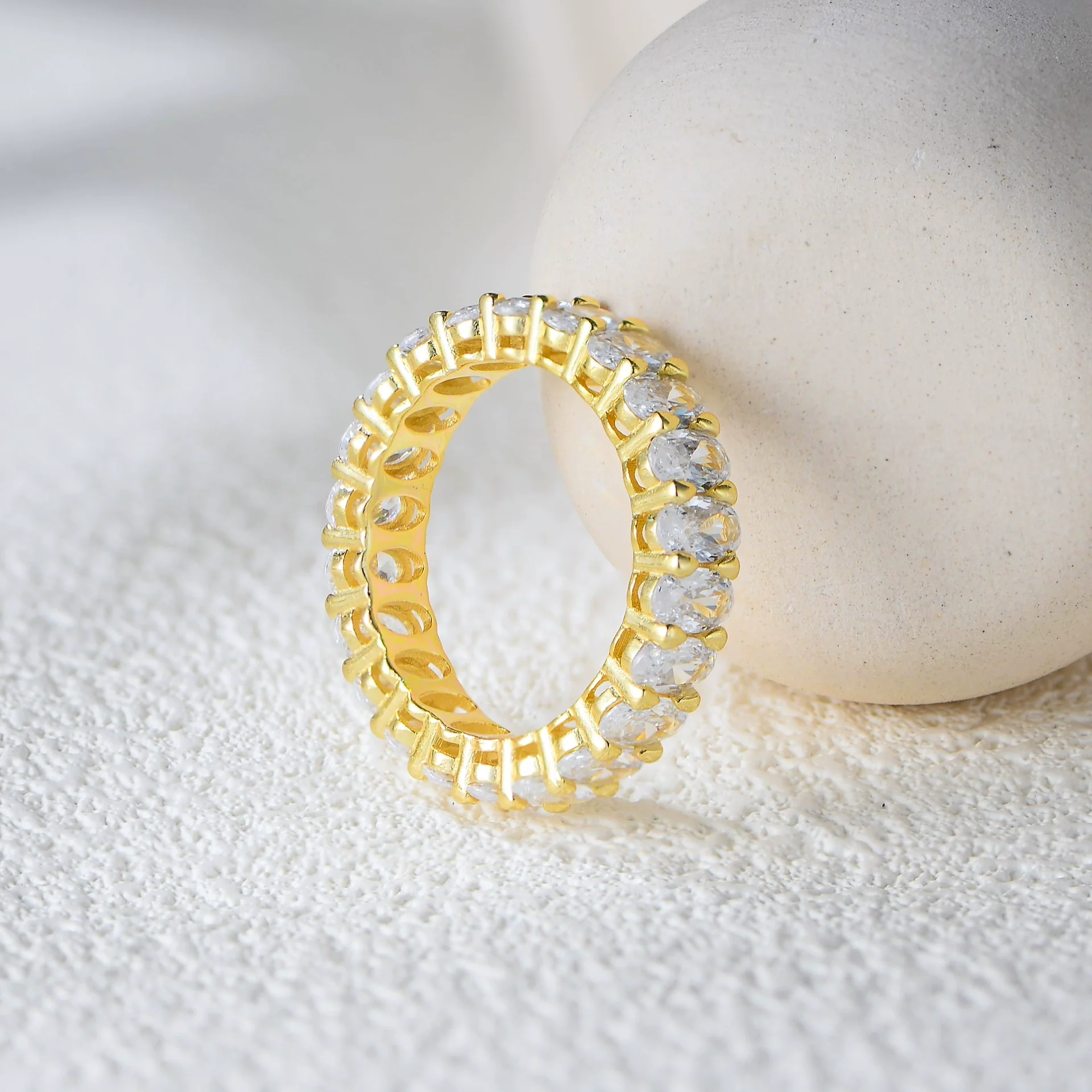 Wholesale Women's Geometric Diamond S925 Sterling Silver Ring - Image 3