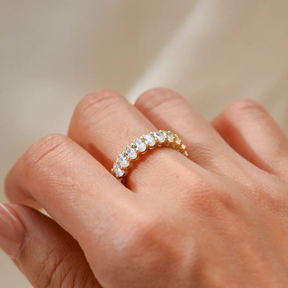 Wholesale Women's Geometric Diamond S925 Sterling Silver Ring - Image 4
