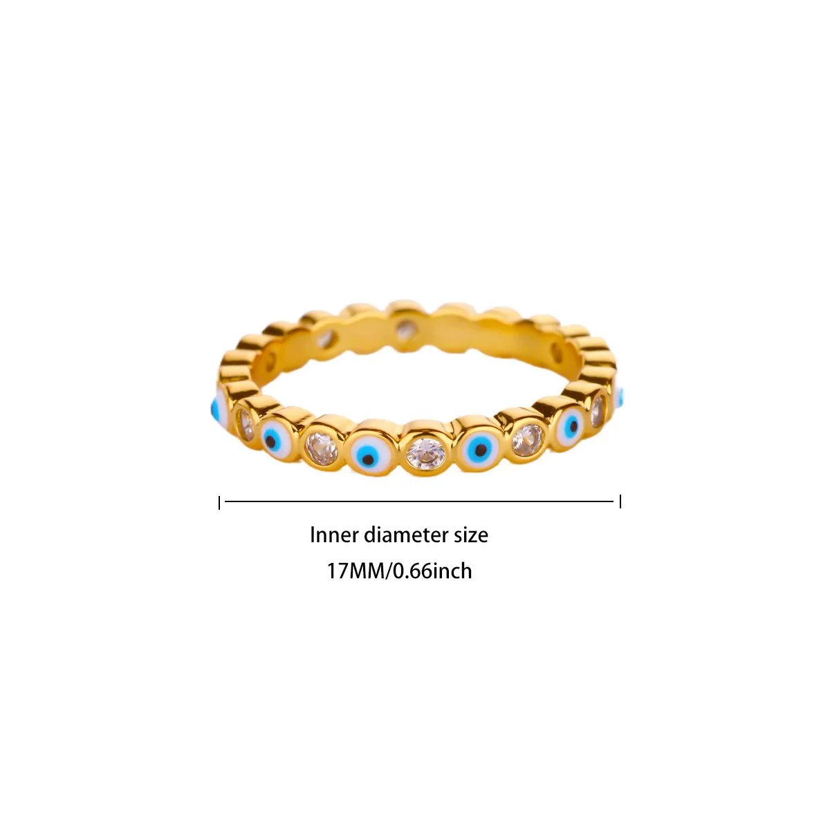 Wholesale Women's Geometric Gold Plated Copper Zircon Open Ring In Ins Style - Image 8