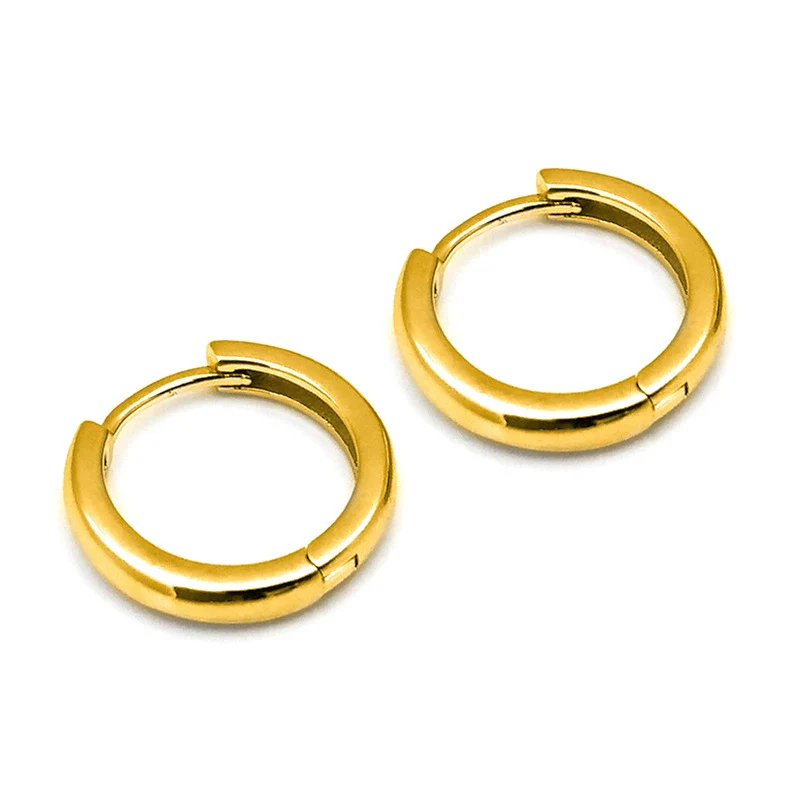 Wholesale Women's Geometric Mini Fashion Earrings Silver Needle Copper Electroplated