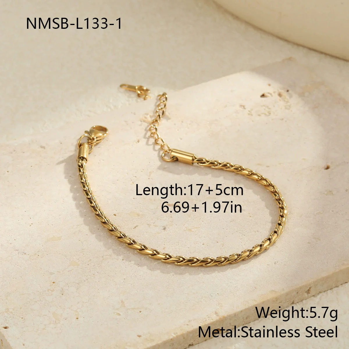 Wholesale Women's Geometric Stainless Steel 18K Gold Plated Chain Necklace Light Luxury Minimalist Fashionable Jewelry - Image 12