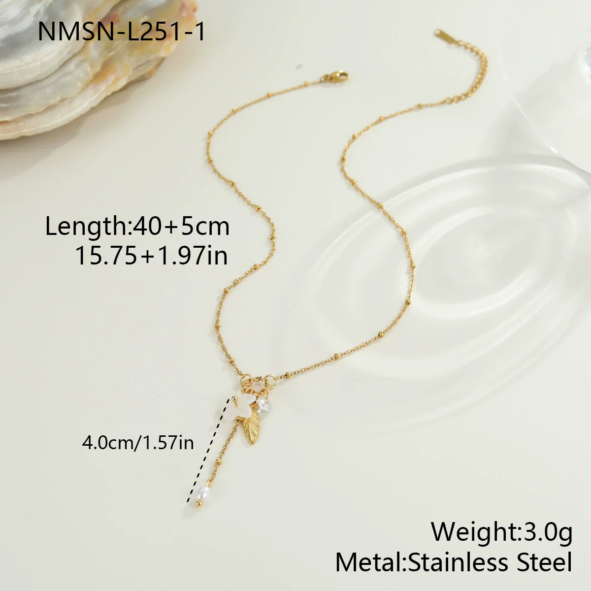 Wholesale Women's Geometric Stainless Steel And 18K Electroplated Necklace For Light Luxury Niche Jewelry - Image 6