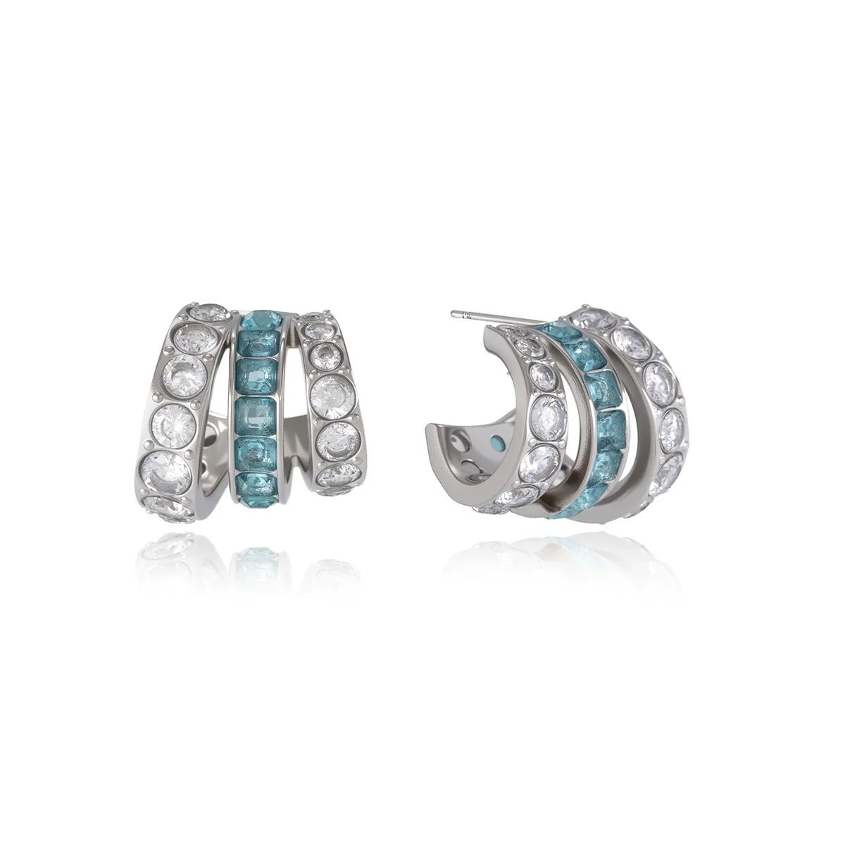 Wholesale Women's Geometric Stainless Steel And Titanium Steel Earrings With Pvd Furnace Vacuum Real Gold Plating - Image 5