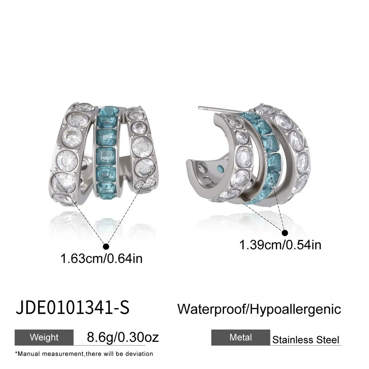 Wholesale Women's Geometric Stainless Steel And Titanium Steel Earrings With Pvd Furnace Vacuum Real Gold Plating - Image 8