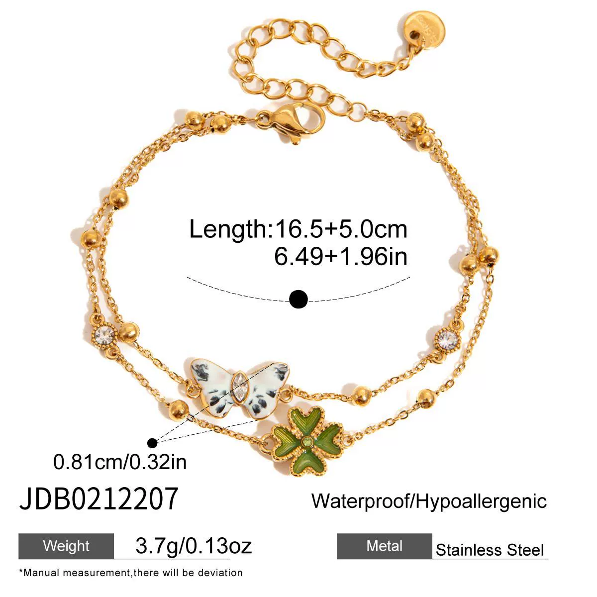 Wholesale Women's Geometric Stainless Steel And Titanium Steel Earrings With Vacuum Real Gold Plating - Image 10