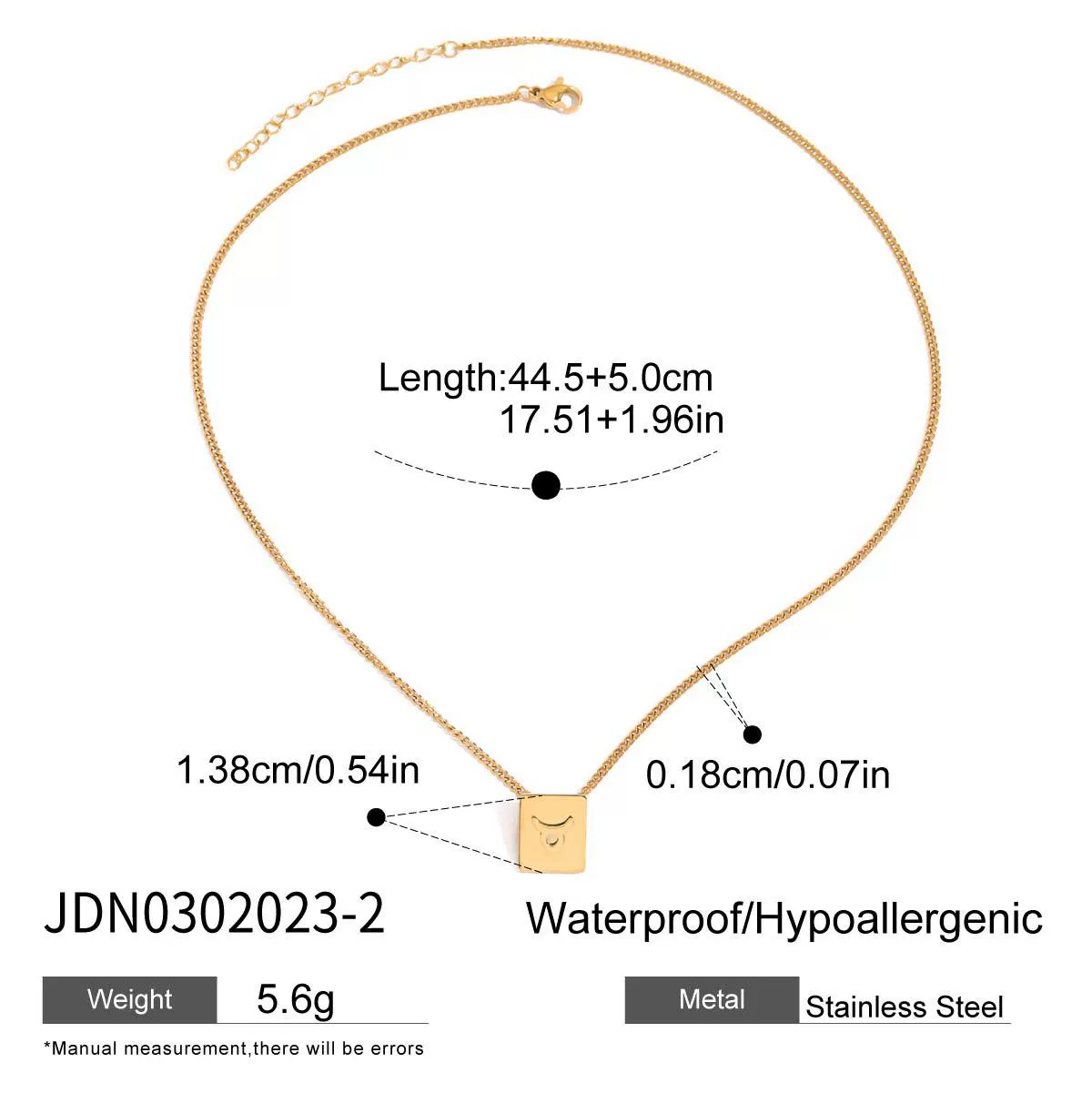 Wholesale Women's Geometric Stainless Steel And Titanium Steel Electroplated Necklace Jewelry - Image 7