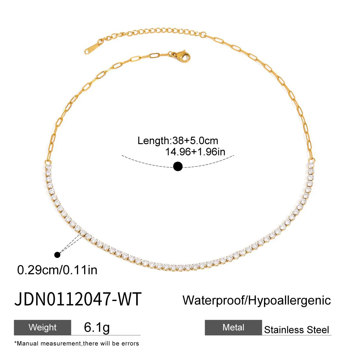 Wholesale Women's Geometric Stainless Steel And Titanium Steel Necklace With Pvd Furnace Vacuum Real Gold Plating - Image 11