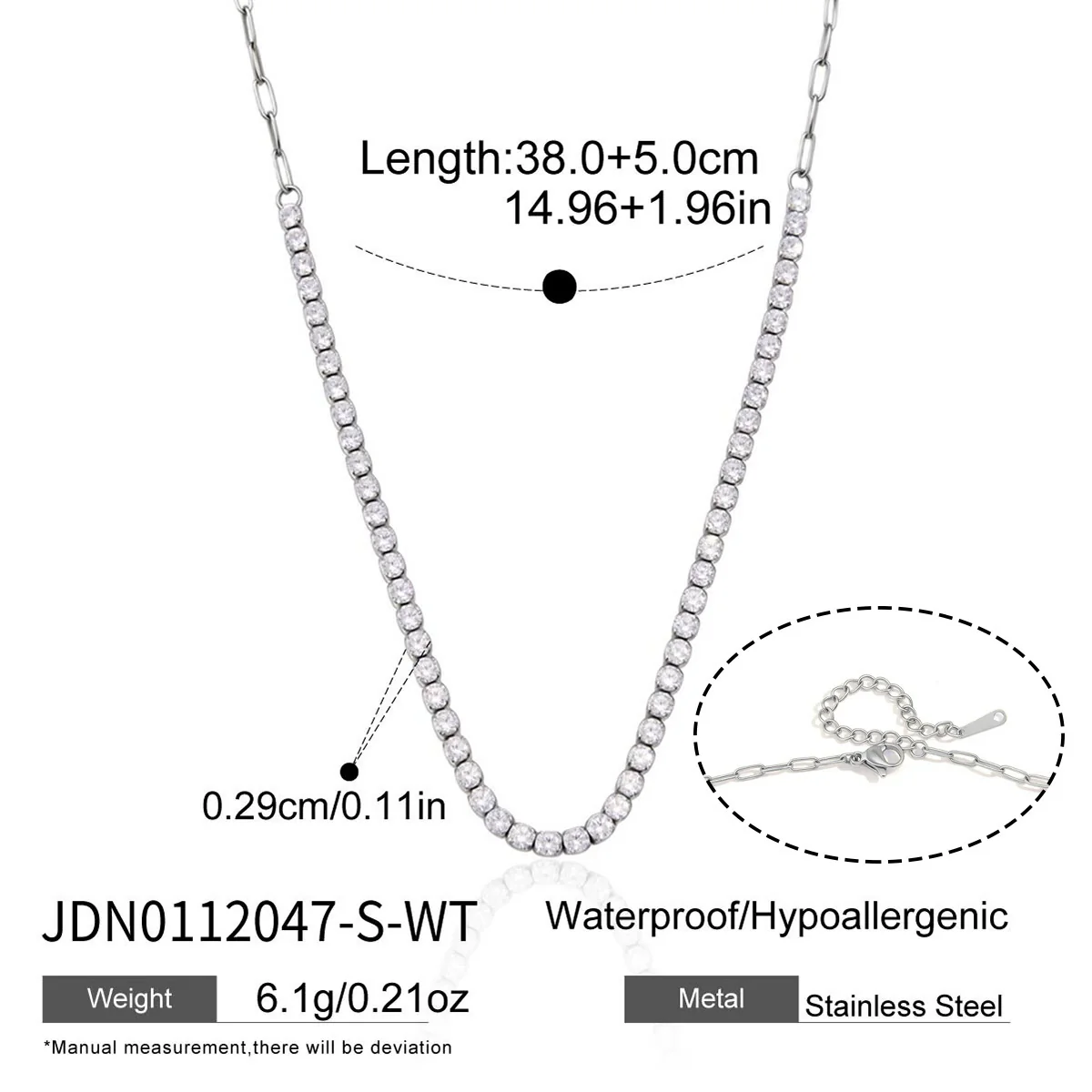 Wholesale Women's Geometric Stainless Steel And Titanium Steel Necklace With Pvd Furnace Vacuum Real Gold Plating - Image 12