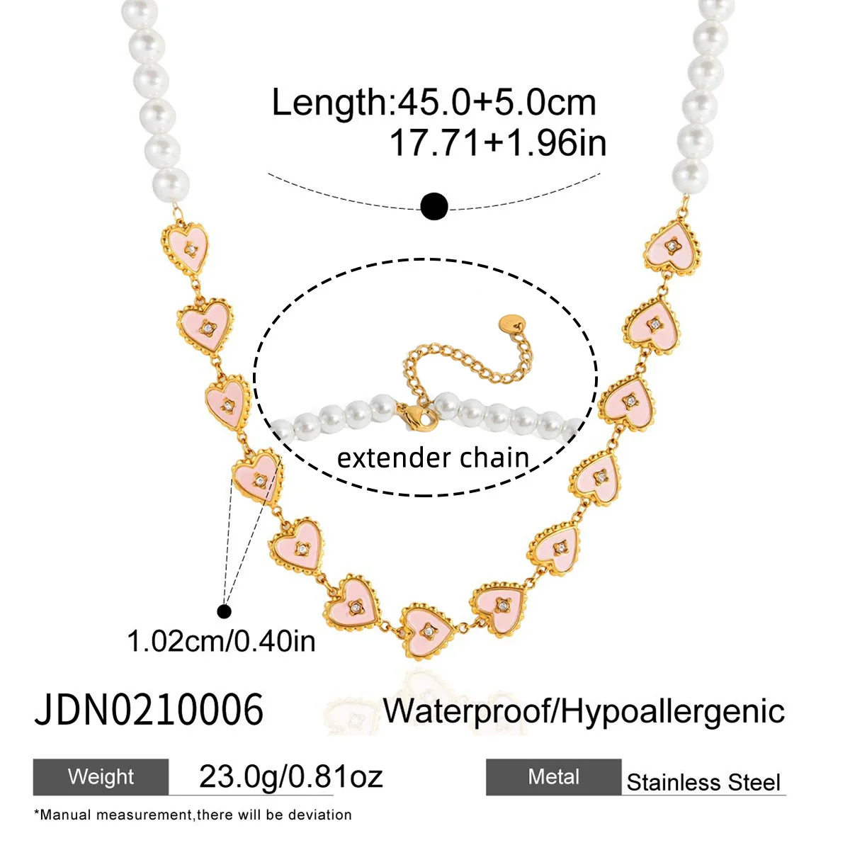 Wholesale Women's Geometric Stainless Steel And Titanium Steel Necklace With Pvd Furnace Vacuum Real Gold Plating - Image 13