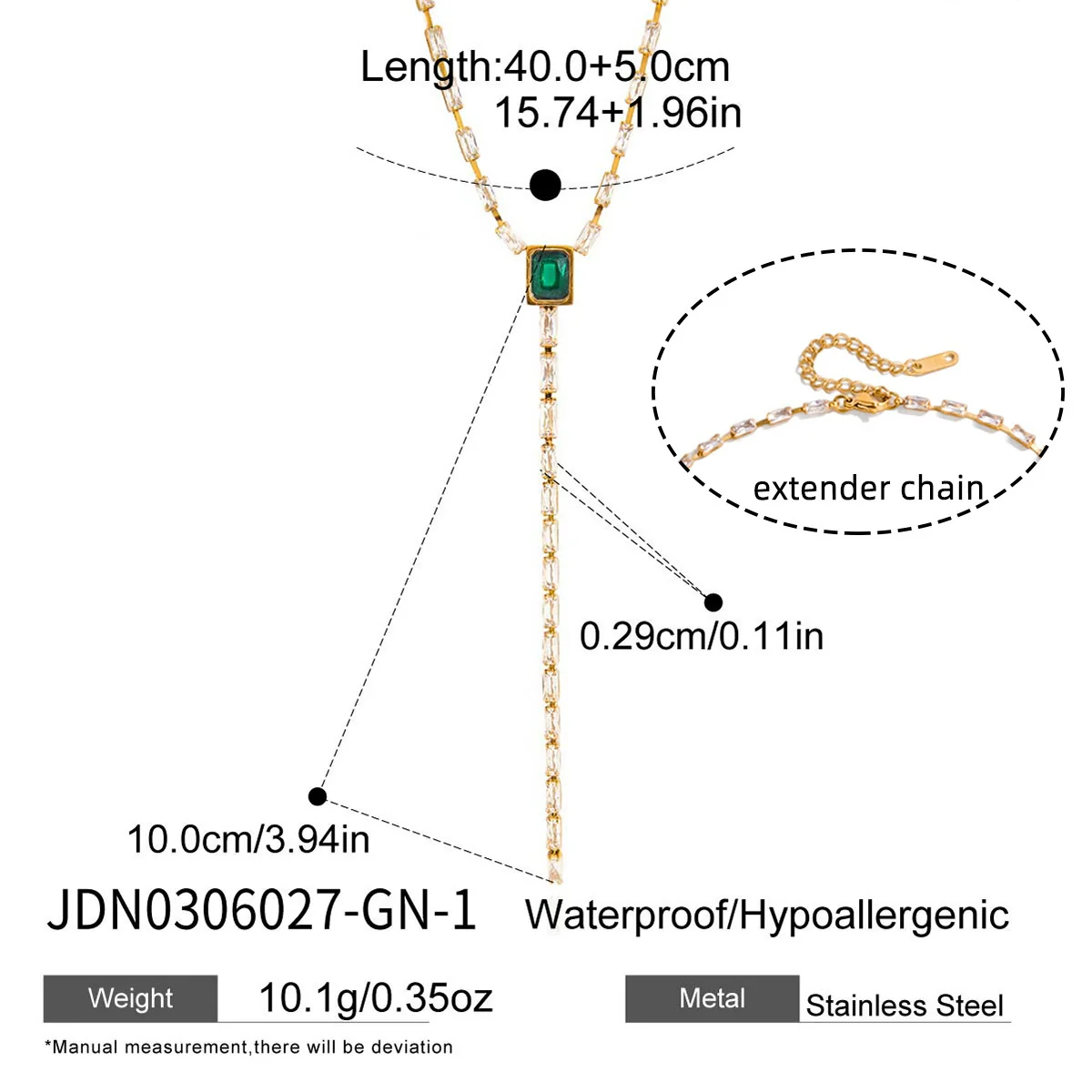 Wholesale Women's Geometric Stainless Steel And Titanium Steel Necklace With Pvd Furnace Vacuum Real Gold Plating - Image 8