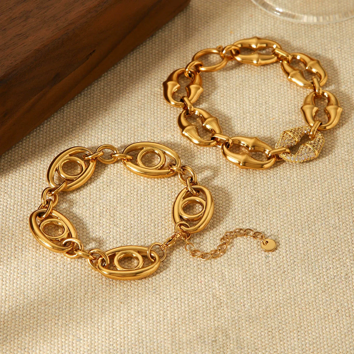 Wholesale Women's Geometric Stainless Steel Electroplated Bracelet In Ins Style - Image 4