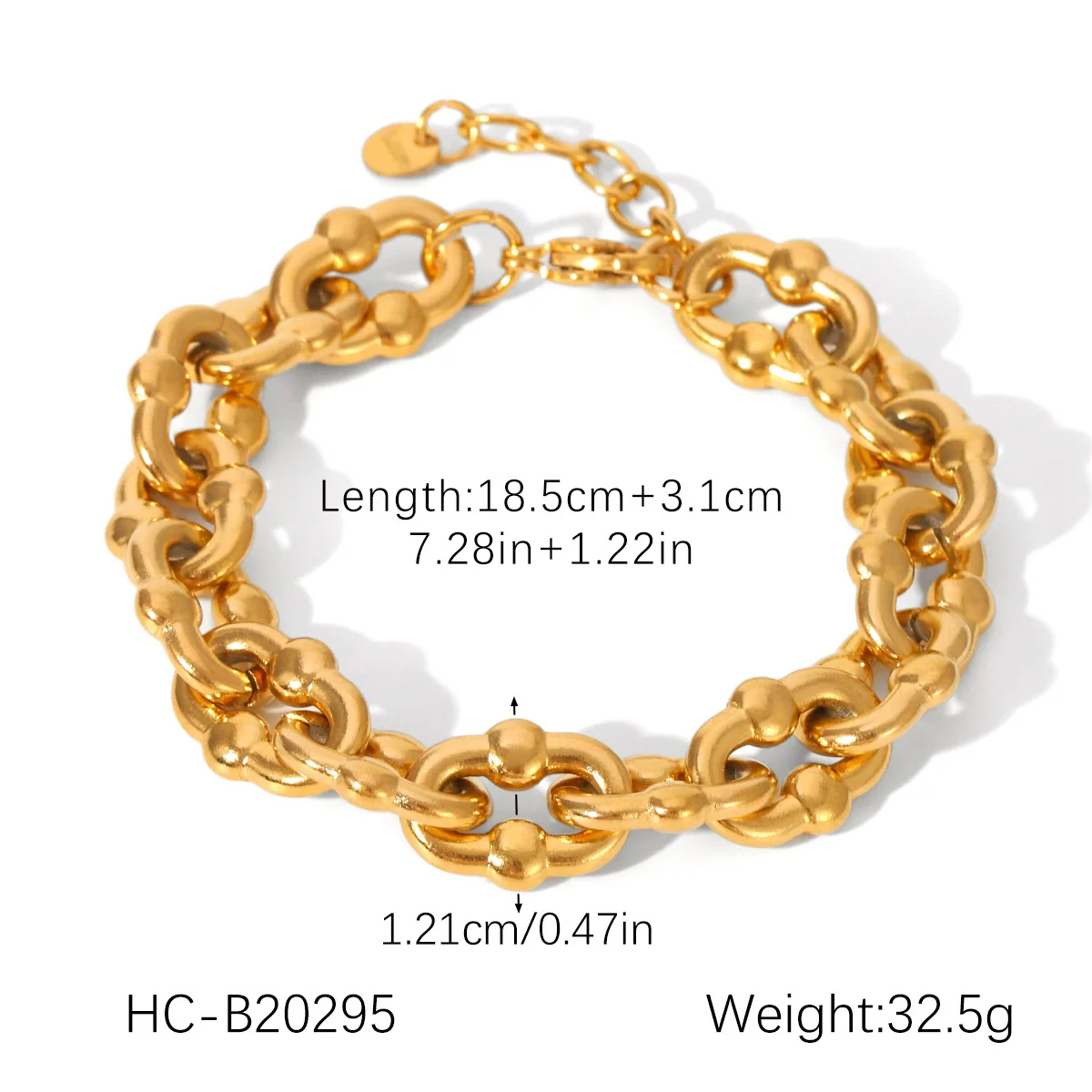 Wholesale Women's Geometric Stainless Steel Electroplated Bracelet In Ins Style - Image 8
