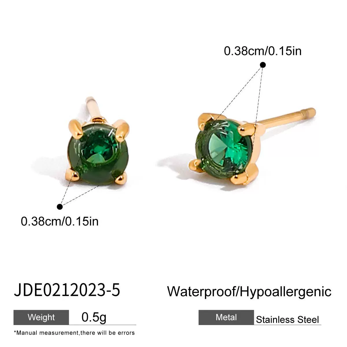 Wholesale Women's Geometric Stainless Steel Electroplated Cshaped Earrings - Image 7