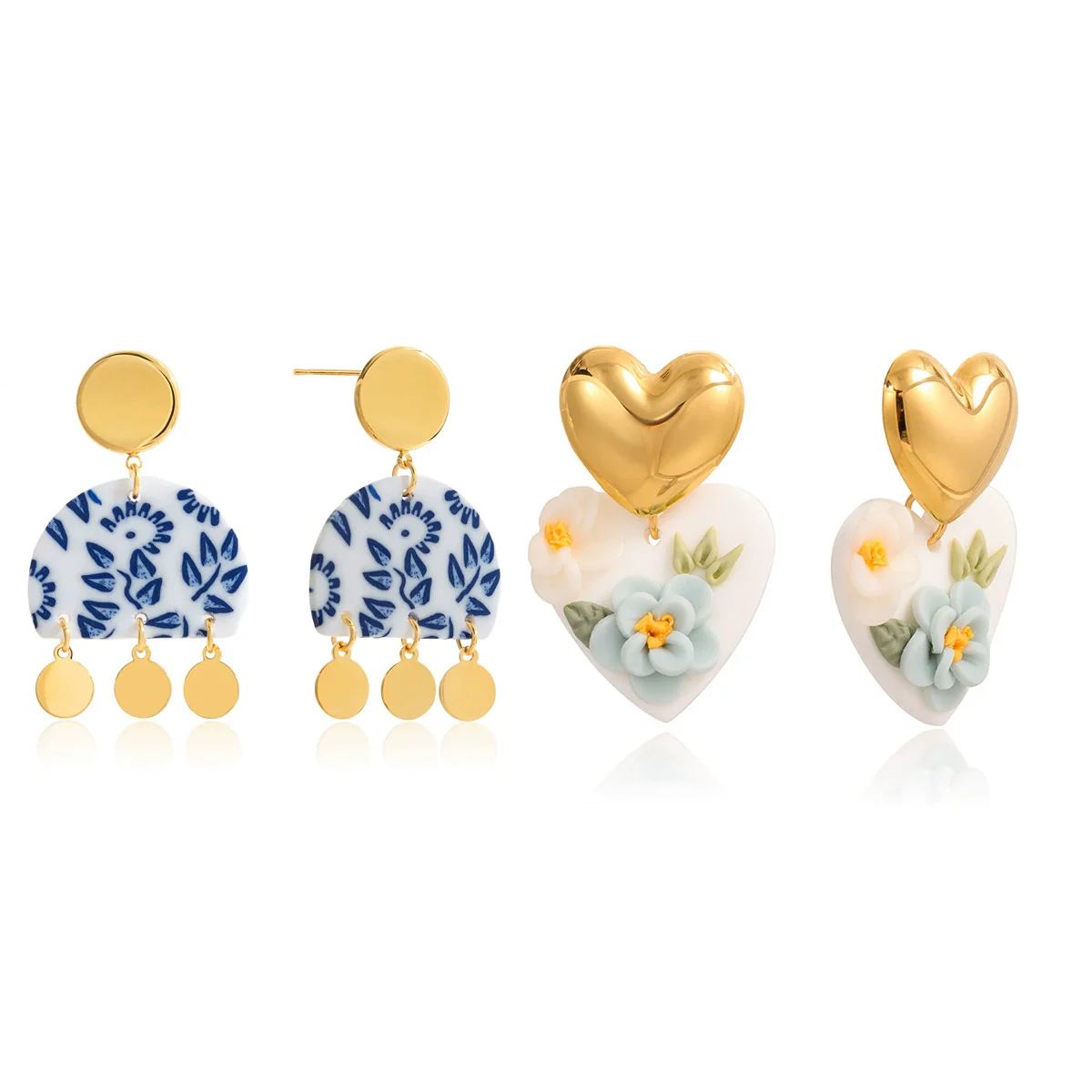 Wholesale Women's Geometric Stainless Steel Electroplated Earrings Light Luxury Fashion Highend Nonfading - Image 5