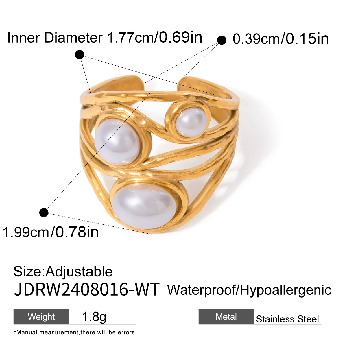 Wholesale Women's Geometric Stainless Steel Electroplated Interlocking Stackable Bracelet Jewelry Hand Accessory - Image 10