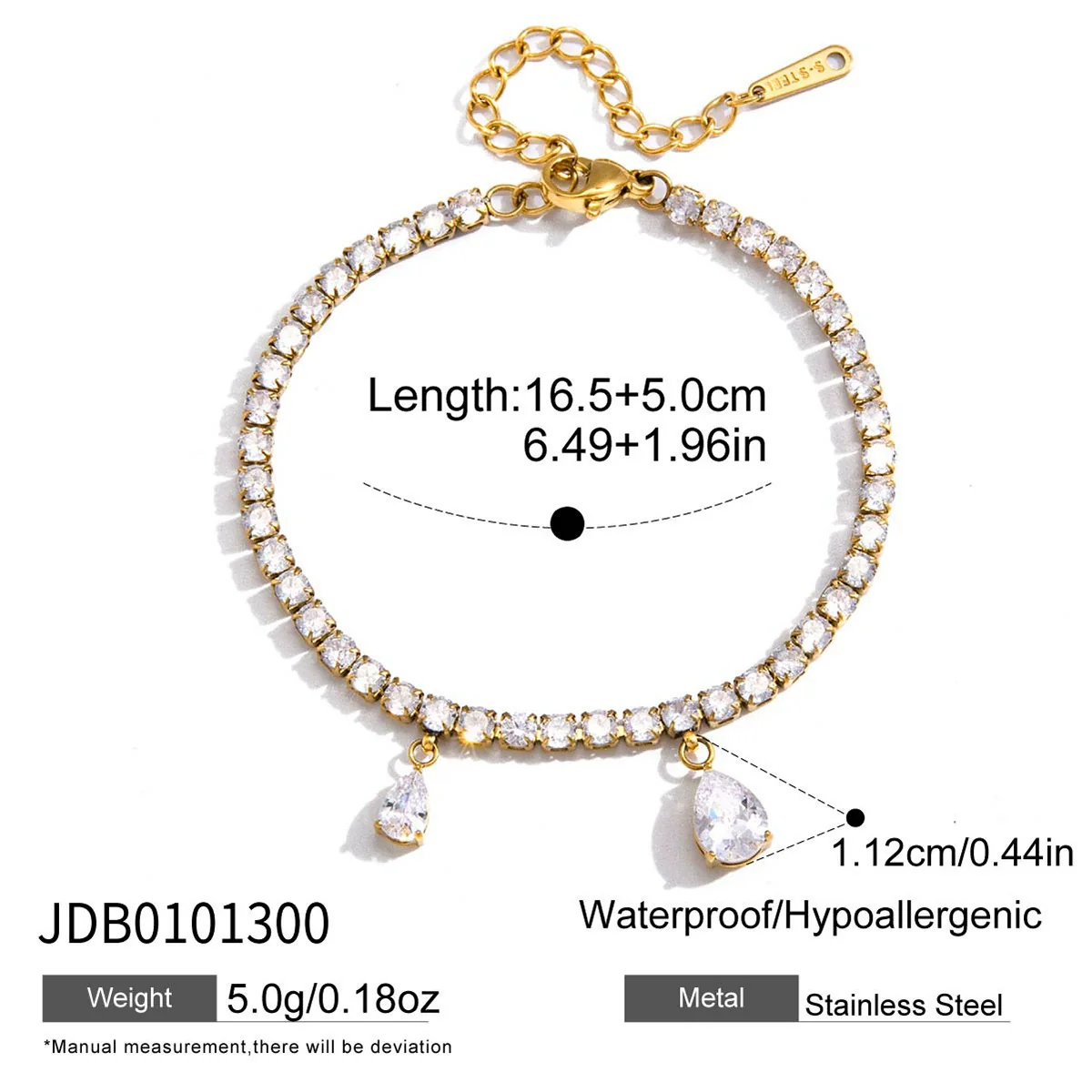 Wholesale Women's Geometric Stainless Steel Electroplated Interlocking Stackable Bracelet Jewelry Hand Accessory - Image 9