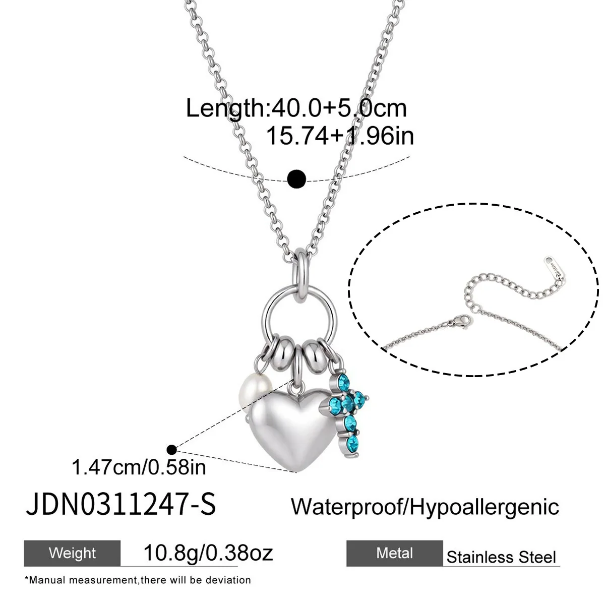 Wholesale Women's Geometric Stainless Steel Necklace With Pvd Furnace Vacuum Real Gold Plating - Image 7