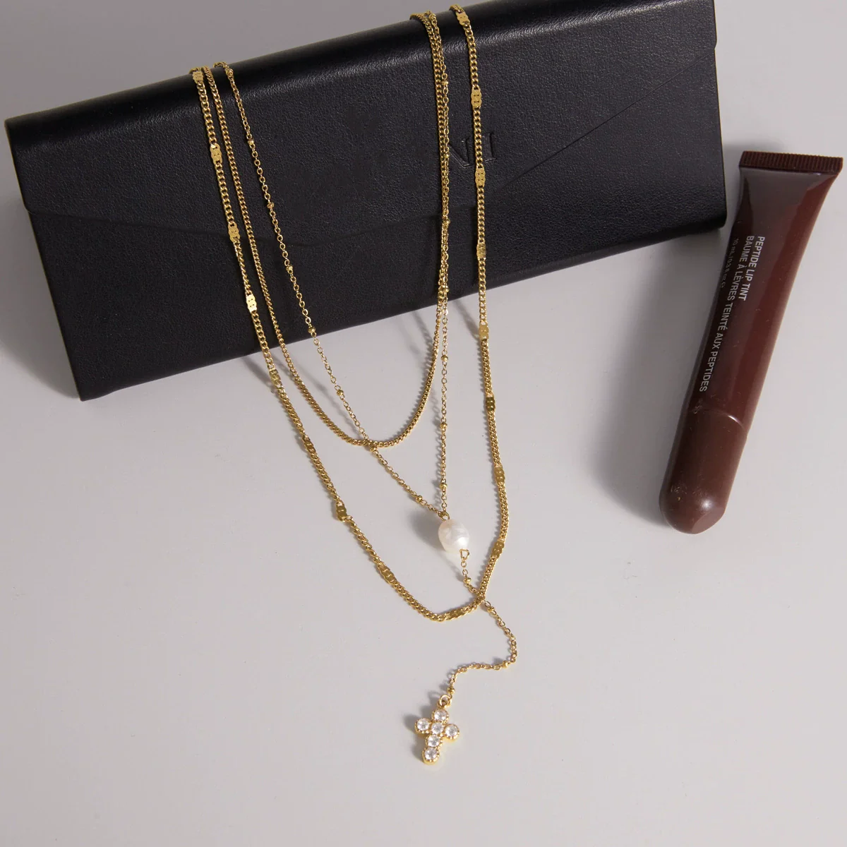 Wholesale Women's Geometric Stainless Steel Necklace With Pvd Furnace Vacuum Real Gold Plating - Image 4