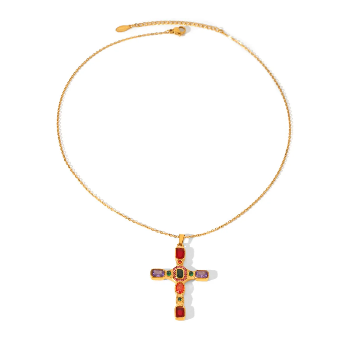 Wholesale Women's Geometric Stainless Steel Necklace With Vacuum Plating In Furnace - Image 4