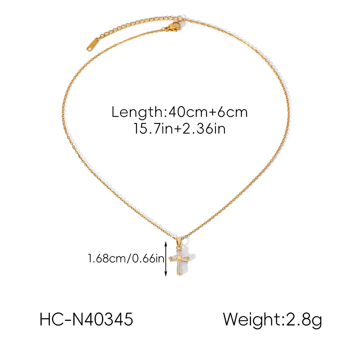 Wholesale Women's Geometric Stainless Steel Necklace With Vacuum Plating In Furnace - Image 5