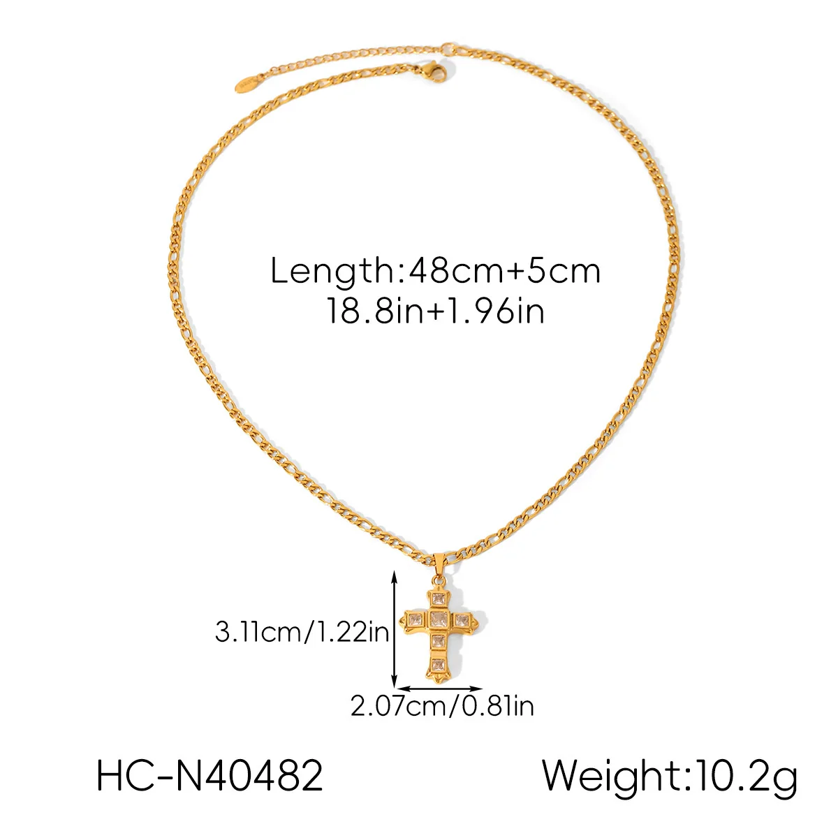 Wholesale Women's Geometric Stainless Steel Necklace With Vacuum Plating In Furnace - Image 7