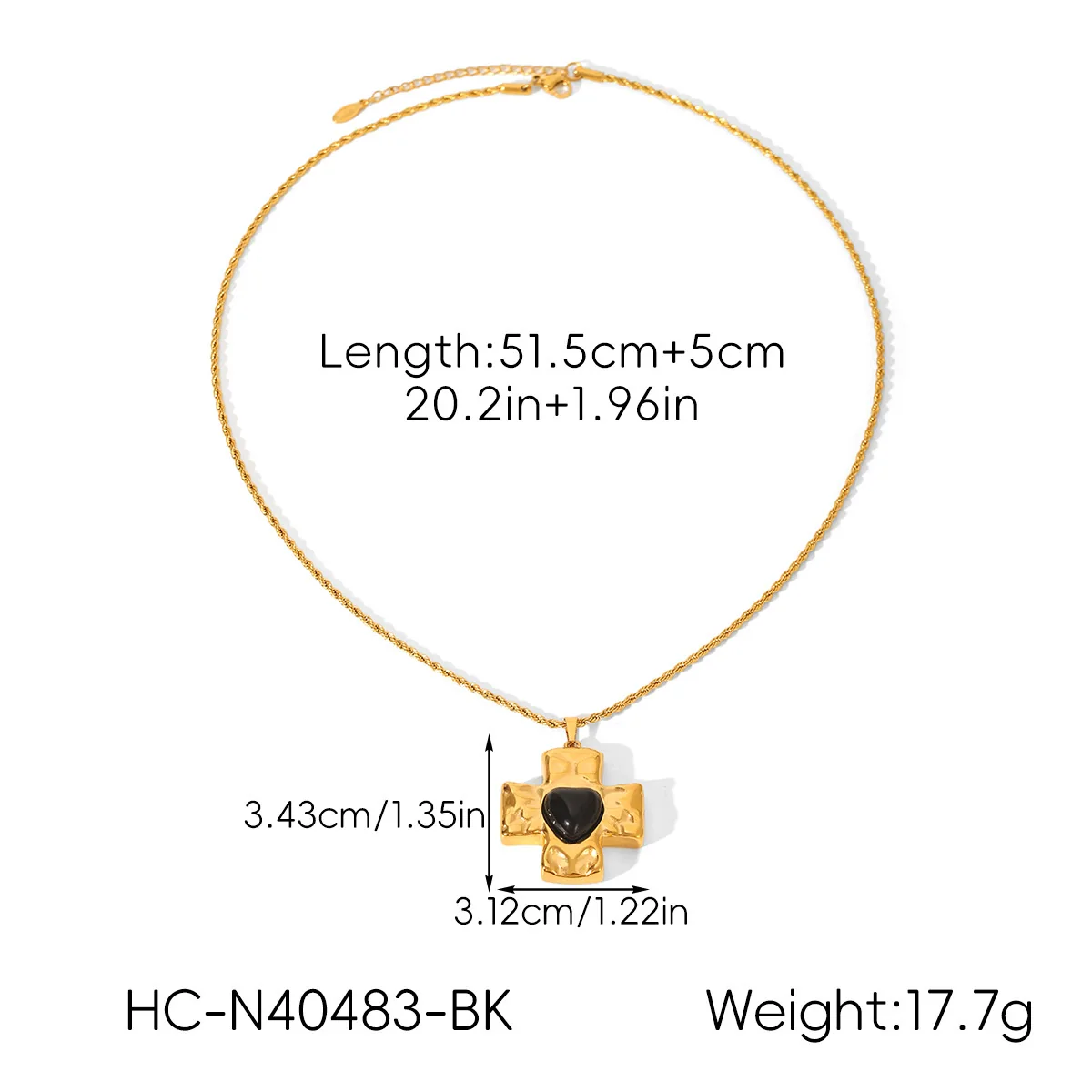 Wholesale Women's Geometric Stainless Steel Necklace With Vacuum Plating In Furnace - Image 8